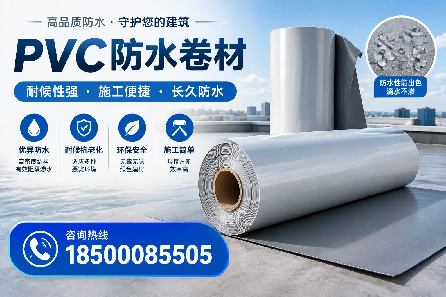 pvc防水卷材在阜新的行业应用前景分析